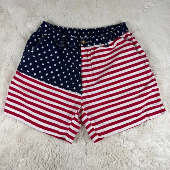 Chubbies Shorts The ‘Merica’s 5.5in Chinos American Flag Made in the USA Size S - Picture 1 of 8